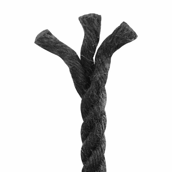 Juteseil 10 mm Schwarz 100% Tossa Jute