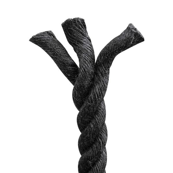Juteseil 20 mm Schwarz 100% Tossa Jute