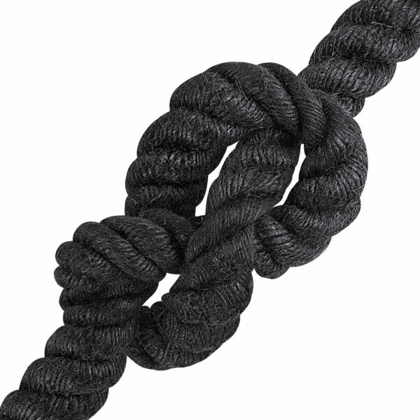 Juteseil 24 mm Schwarz 100% Tossa Jute