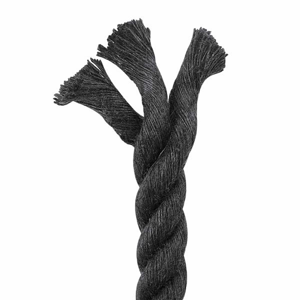 Juteseil 30 mm Schwarz 100% Tossa Jute