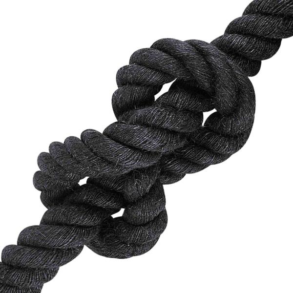 Juteseil 36 mm Schwarz 100% Tossa Jute