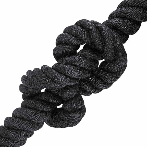Juteseil 50 mm Schwarz 100% Tossa Jute