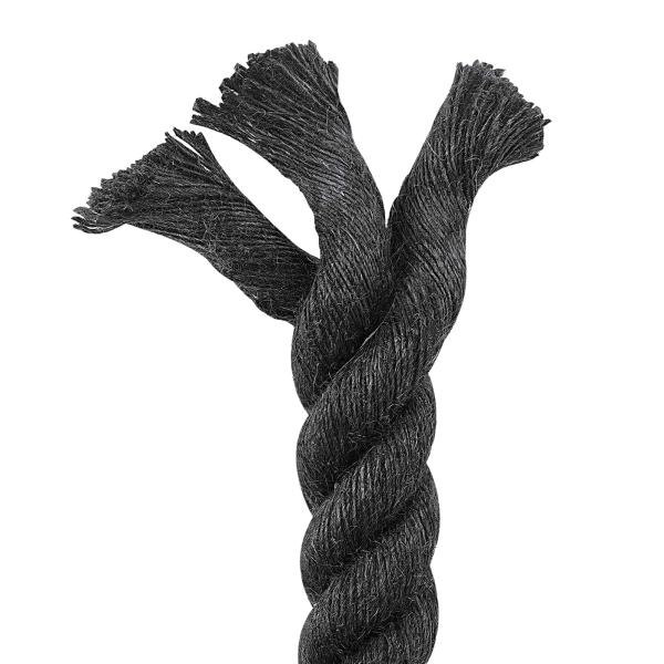 Juteseil 50 mm Schwarz 100% Tossa Jute