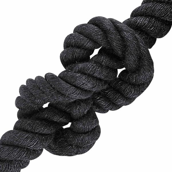 Juteseil 60 mm Schwarz 100% Tossa Jute