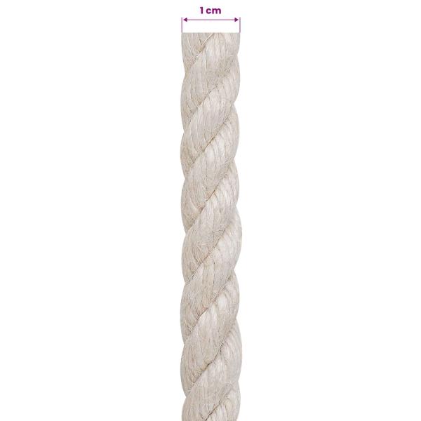 Juteseil 10 mm Weiß 100% Tossa Jute
