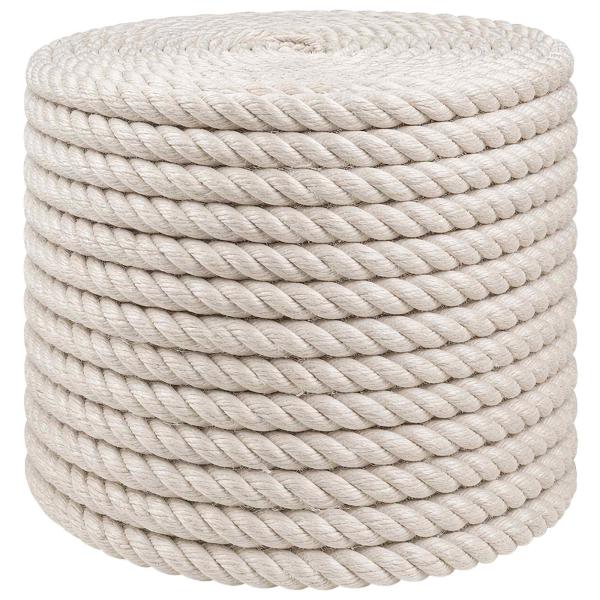 ARDEBO.de - Juteseil 14 mm Weiß 100% Tossa Jute