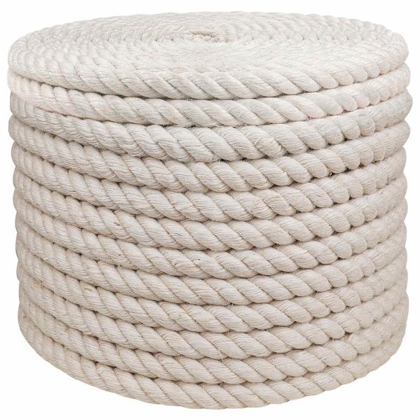 ARDEBO.de - Juteseil 24 mm Weiß 100% Tossa Jute