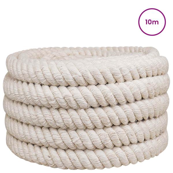 Juteseil 40 mm Weiß 100% Tossa Jute