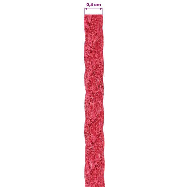 4 mm Rot 100% Tossa Jute