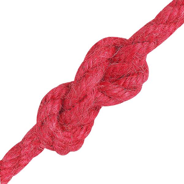 Juteseil 8 mm Rot 100% Tossa Jute