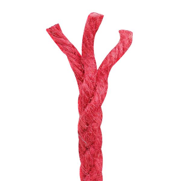 Juteseil 8 mm Rot 100% Tossa Jute