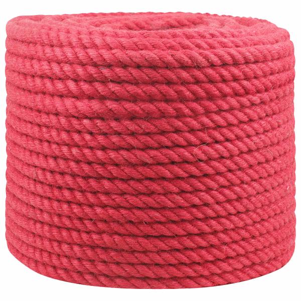 ARDEBO.de - Juteseil 12 mm Rot 100% Tossa Jute