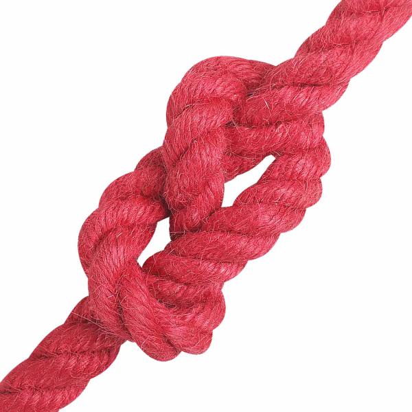 Juteseil 12 mm Rot 100% Tossa Jute