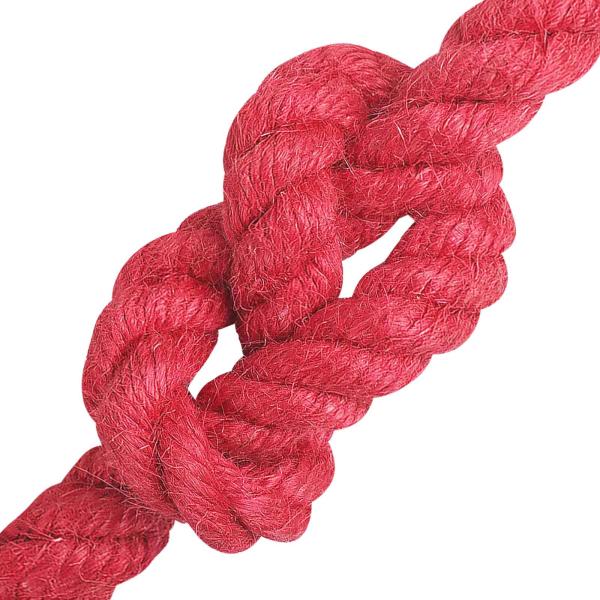 Juteseil 14 mm Rot 100% Tossa Jute