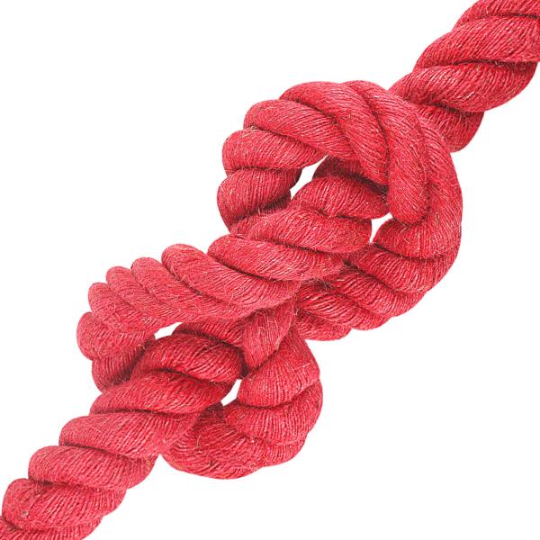 Juteseil 30 mm Rot 100% Tossa Jute