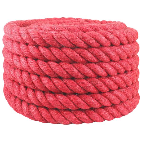 ARDEBO.de - Juteseil 40 mm Rot 100% Tossa Jute