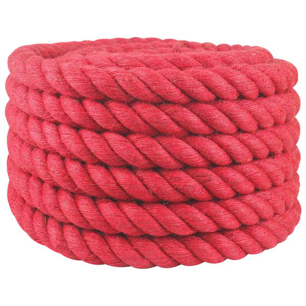 ARDEBO.de - Juteseil 60 mm Rot 100% Tossa Jute