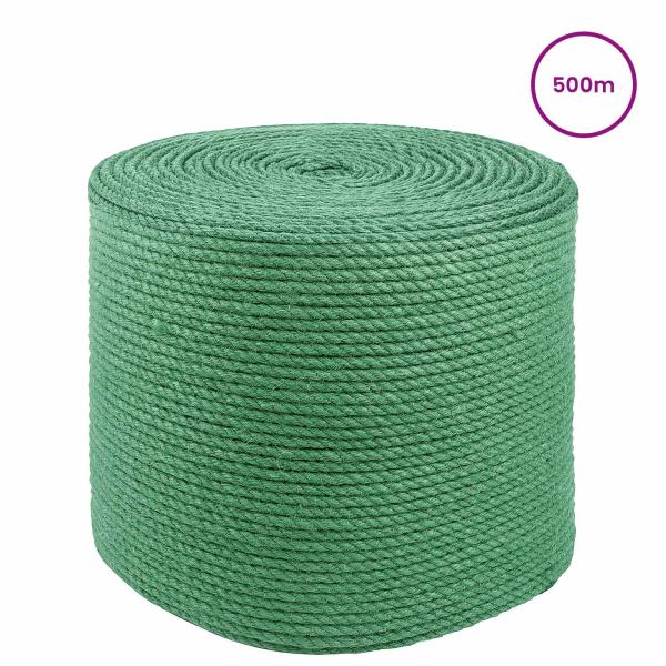 Juteseil 6 mm Grün 100% Tossa Jute