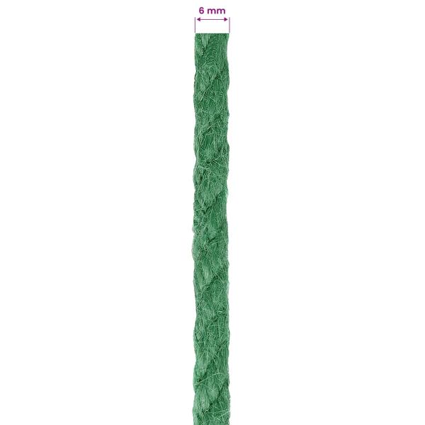 Juteseil 6 mm Grün 100% Tossa Jute