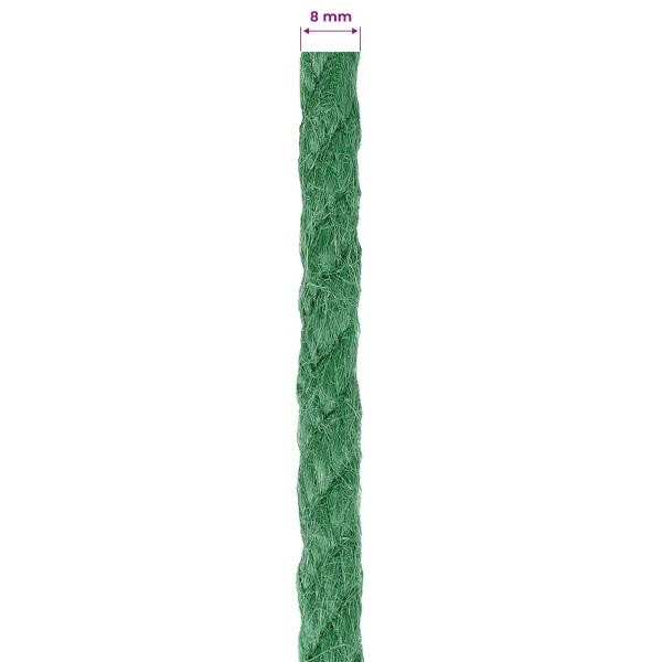 Juteseil 8 mm Grün 100% Tossa Jute