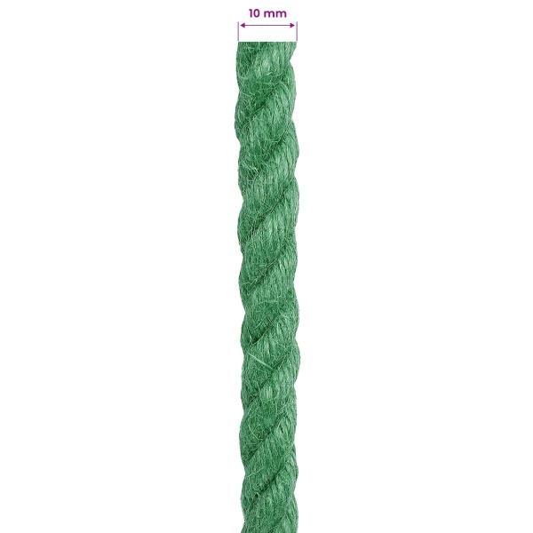 Juteseil 10 mm Grün 100% Tossa Jute