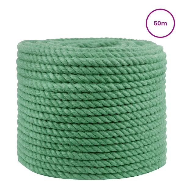 Juteseil 14 mm Grün 100% Tossa Jute