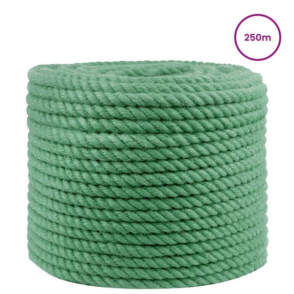 Juteseil 14 mm Grün 100% Tossa Jute