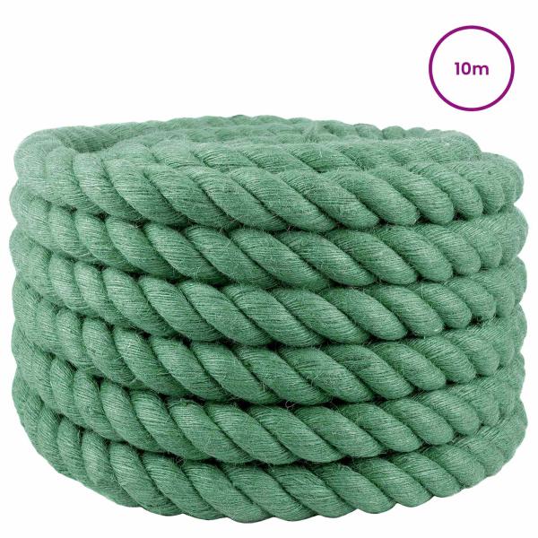 Juteseil 36 mm Grün 100% Tossa Jute