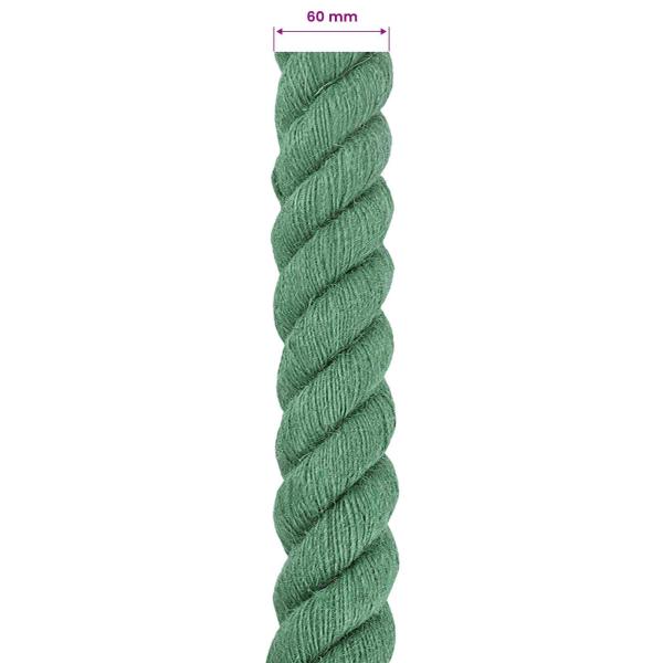 Juteseil 60 mm Grün 100% Tossa Jute