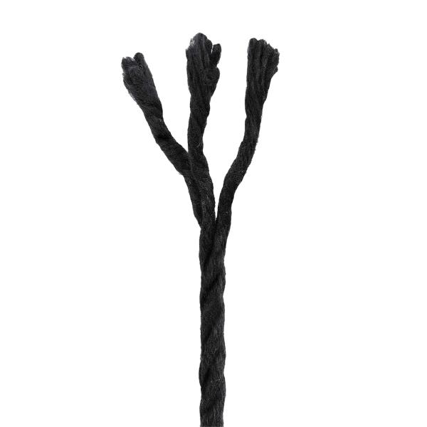 Baumwollzwirn 2 Stk. 2 mm 100 m Schwarz 100% Baumwolle