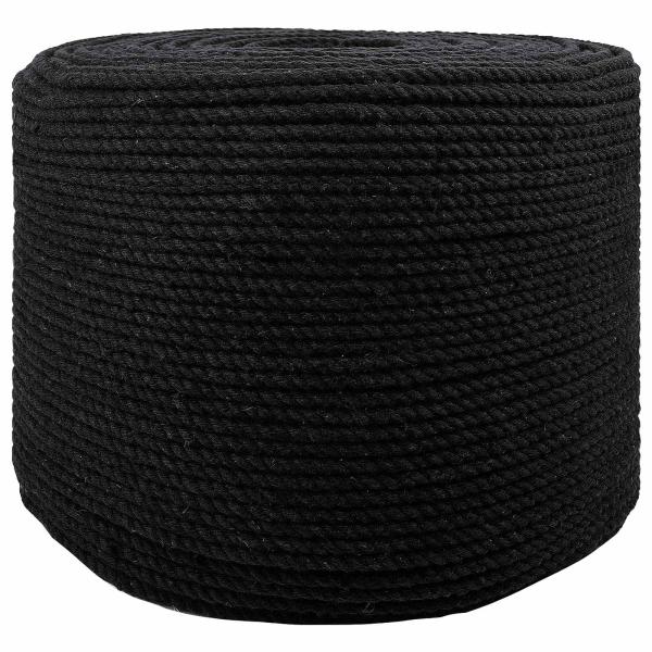 ARDEBO.de - Baumwollzwirn 10 stk. 2 mm 100 m Schwarz 100% Baumwolle