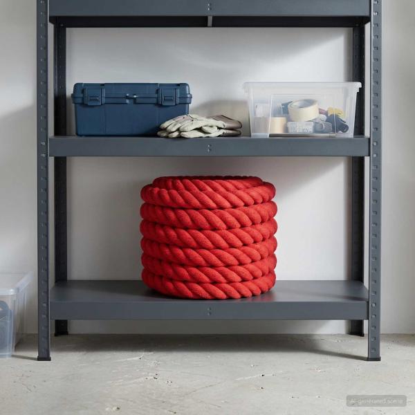 ARDEBO.de - Baumwollseil 30 mm 10 m Rot 100% Baumwolle