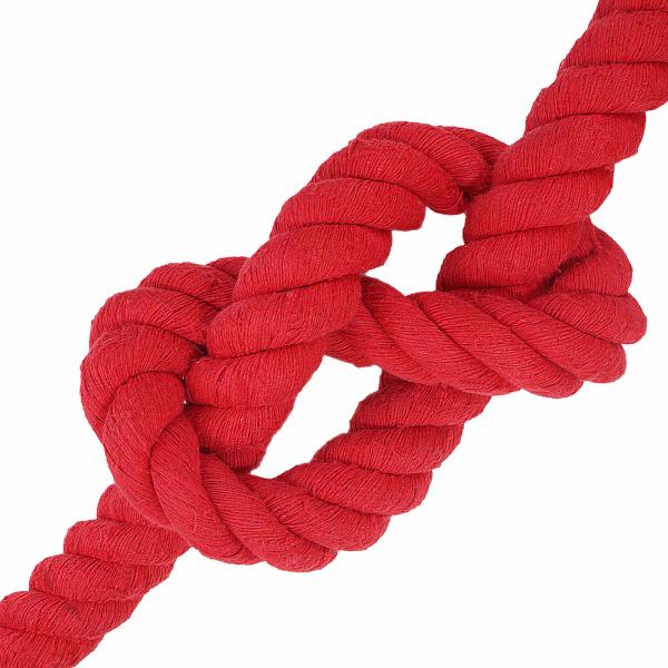 Baumwollseil 60 mm 5 m Rot 100% Baumwolle