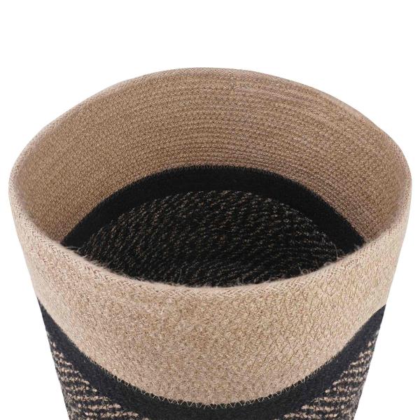 Pflanztopfsatz 2 Stk. Natürlich und Schwarz Ø 28 x 28 cm