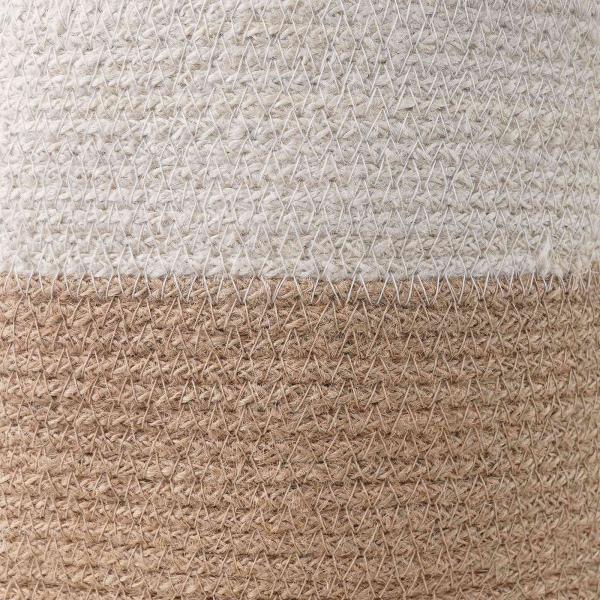 Pflanztopfsatz 2 stk. Natürlich und Weiß Ø 28 x 28 cm