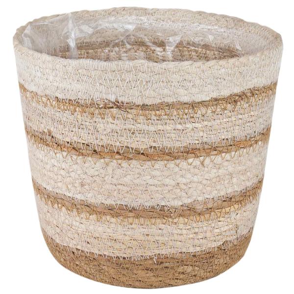 3 stk. Natürlich, Weiß und Beige Ø26 x 19 cm 100% Seegras