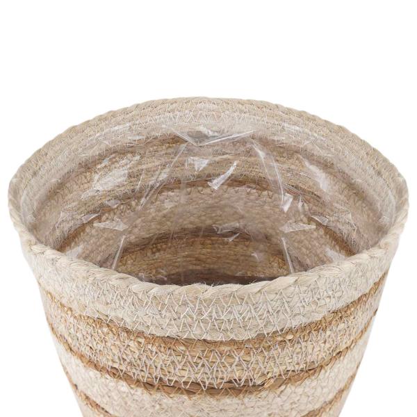 3 stk. Natürlich, Weiß und Beige Ø26 x 19 cm 100% Seegras