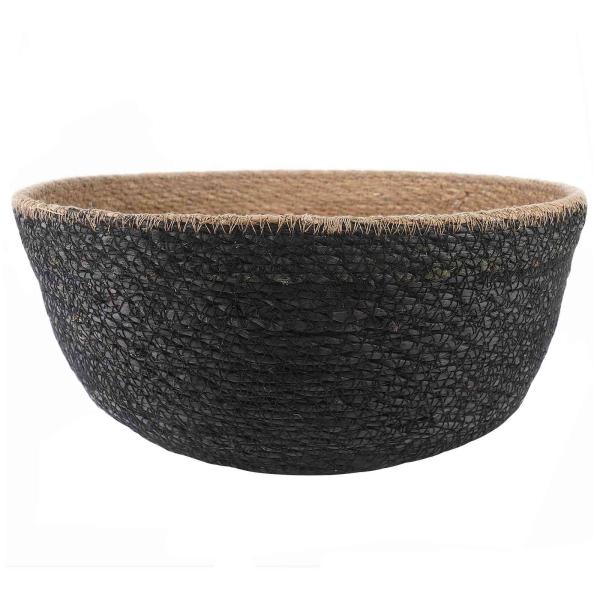Pflanzenkübel mit Griffen 2 stk. Schwarz Ø 45 x 36 cm