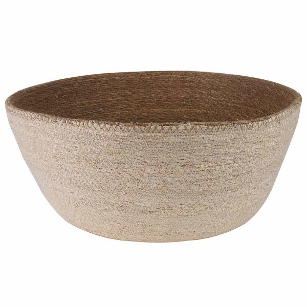 Pflanzenkübel mit Griffen 2 stk. Weiß Ø 45 x 36 cm 100% Seegras