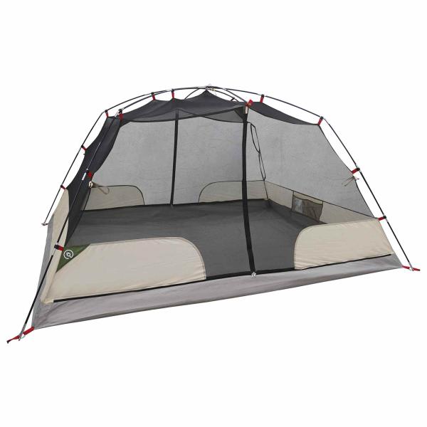Trekkingzelt 4 Personen Grün 185T Polyester mit PU-Beschichtung
