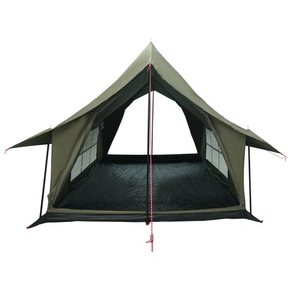 Hütten-Zelt Armeegrün 340 x 246 x 210 cm Polybaumwolle