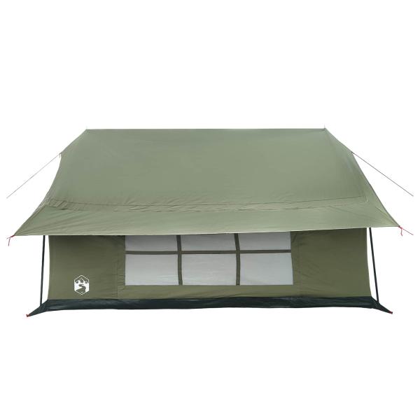Hütten-Zelt Armeegrün 340 x 246 x 210 cm Polybaumwolle