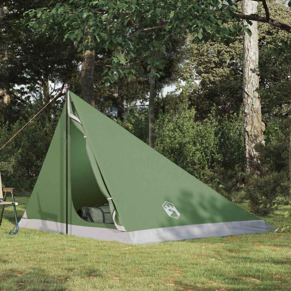 ARDEBO.de - Trekkingzelt 4 Personen Grün 185T Polyester mit PU-Beschichtung