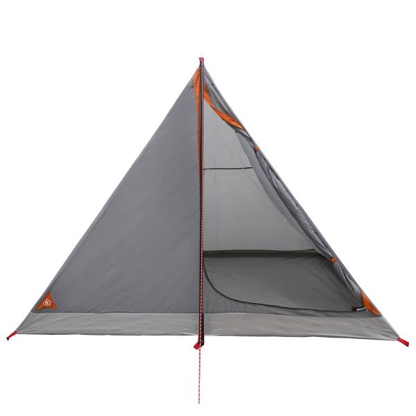 Trekkingzelt 4 Personen Grau und Orange
