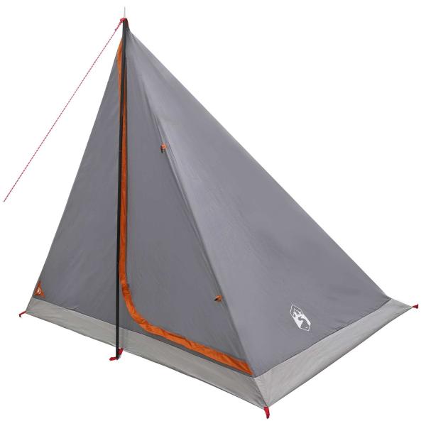 Trekkingzelt 2 Personen Grau und Orange