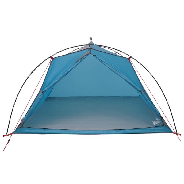 Tunnelzelt 4 Personen Blau 185T Polyester mit PU-Beschichtung