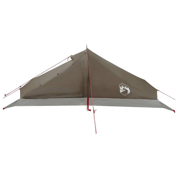 Trekkingzelt 4 Personen Braun und Grau