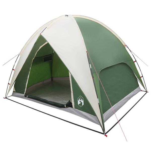 Campingzelt mit Regenhaube wasserdicht 3 Personen Grün