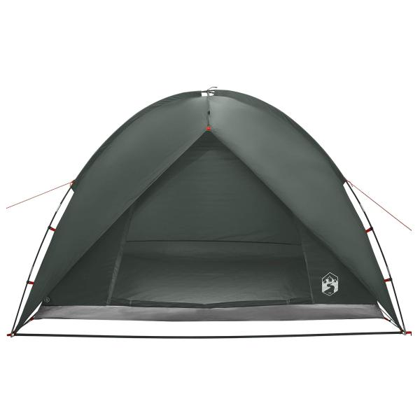 Campingzelt mit Regenhaube wasserdicht Kuppel Olivegrün