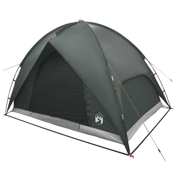 Campingzelt mit Regenhaube wasserdicht Kuppel Olivegrün